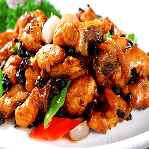 Stir Fried Chicken with Black Bean Sauce 香爆豆豉鸡