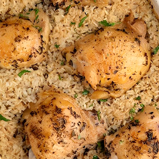 Baked Chicken & Ham with Cream Sauce on Rice 焗白汁火腿鸡丝