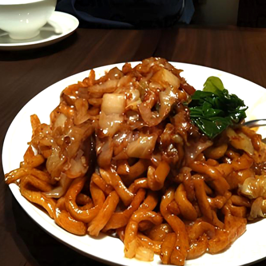 Fried Shanghai Noodle 上海粗炒