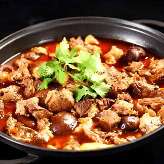 Beef with Mushroom & Green Onion 姜葱蘑菇牛肉