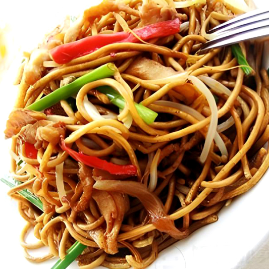 Fried Noodle with Bean Curd 红烧豆腐炒面