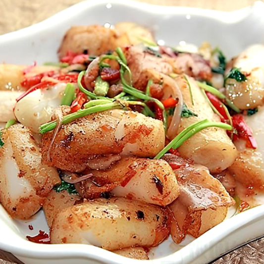 Stir Fried Rice Rolls with Spicy Xo Sauce XO炒肠粉