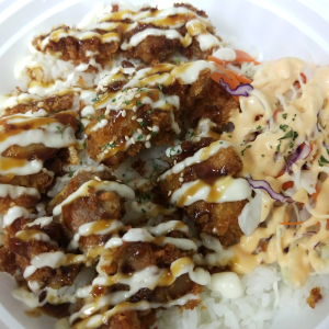 8. Su&Su Katsu Chicken Rice Bowl (with K-Cabbage Salad)