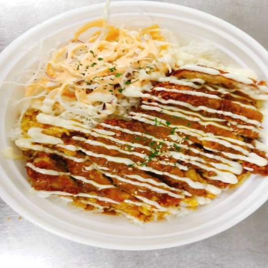 4-1. Su&Su Curry Pork Rice Bowl (with K-Cabbage Salad)