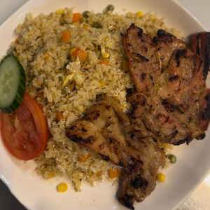 202. Grilled Pork and Fried Egg with Rice (Cơm Sườn Nướng ỐP La)