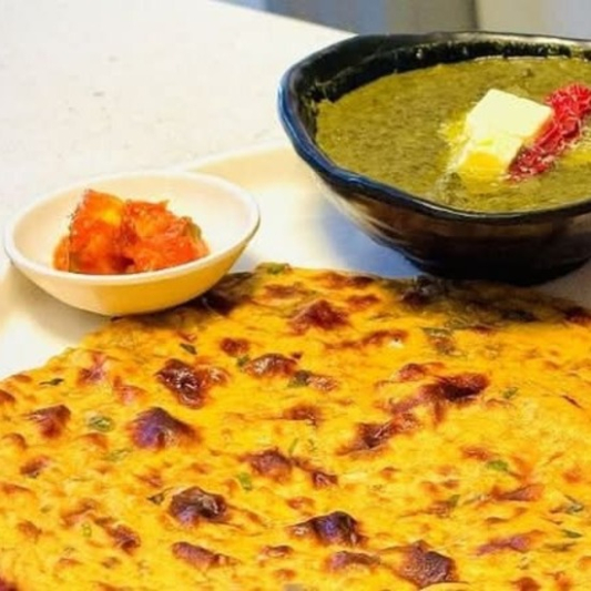 Saag and 2 Missi Roti ( Meal for 1)