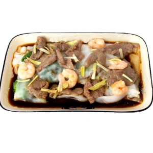9. Fresh Shrimp & Sliced Beef Rice Noodle Roll 鲜虾牛肉肠粉