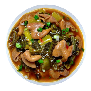 112. Preserved Vegetables & Intestine Noodles in Soup  酸菜大肠粉 