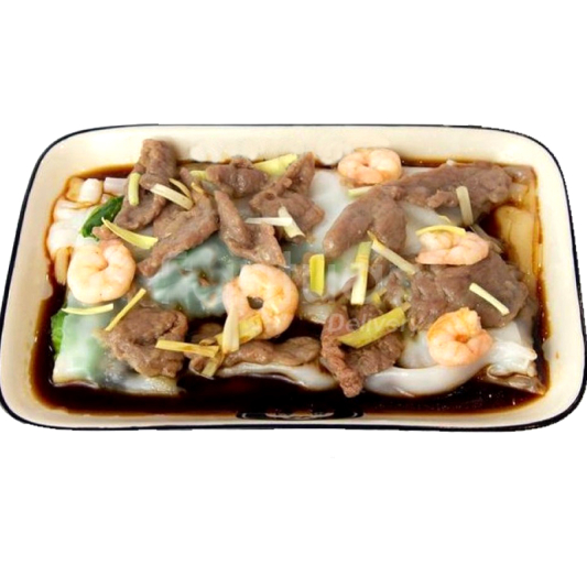 9. Fresh Shrimp & Sliced Beef Rice Noodle Roll 鲜虾牛肉肠粉