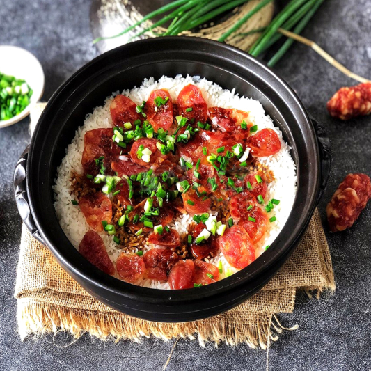 132. Preserved Meat in Rice 腊味蒸饭