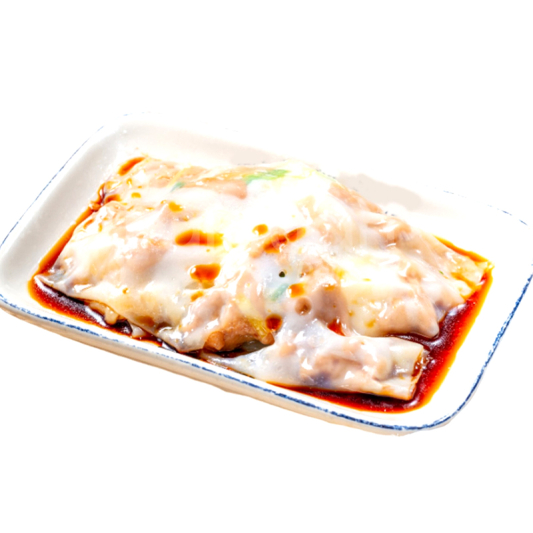 19. Coriander & Sliced Pork Rice Noodle Roll 香茜猪肉肠粉