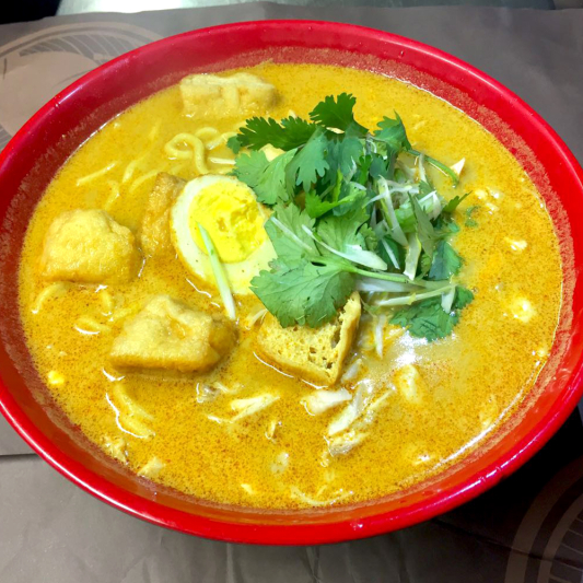 1302. Penang Laksa Noodle Soup 槟城叻沙面(咖喱汤底)