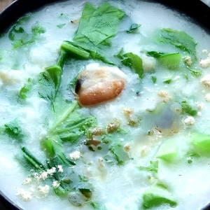 C03. Pork, Mustard Green & Preserved Egg Congee