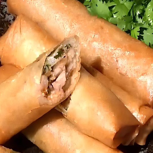 F15. Deep-Fried Vegetable Spring Rolls (4 pcs)
