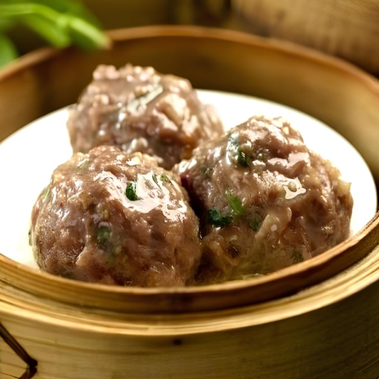 D05. Steamed Beef Balls (4 pcs)
