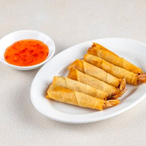 102. Deep-Fried Shrimp Rolls (6 pcs) / Chả Gi&ograve; T&ocirc;m (6 C&aacute;i)