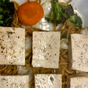 12-6. Steamed Tofu Yakisoba