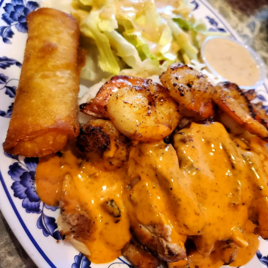 14. Chicken & Egg Roll Combo