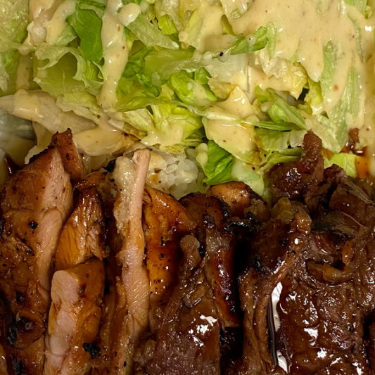 9. Chicken & Beef Teriyaki Combo