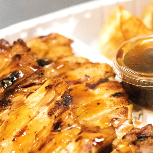 16-d. Chicken & Gyoza (4 pcs) Combo