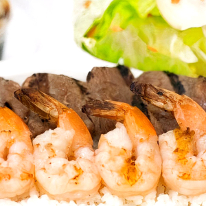 15-f. Beef & Prawn Kabob