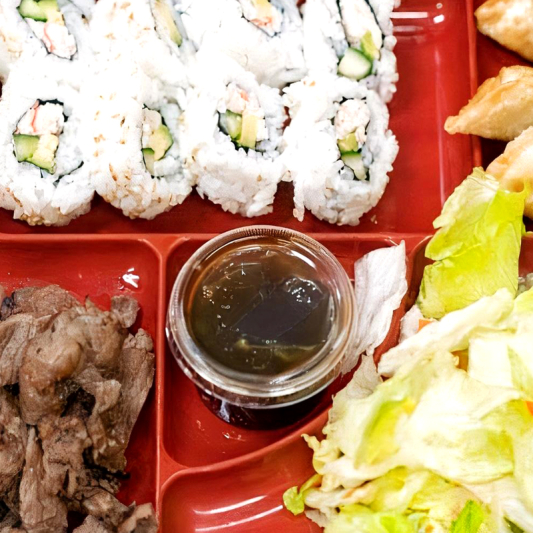 17-b. Beef Teriyaki & California Roll (8 pcs)