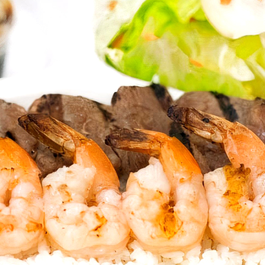 15-f. Beef & Prawn Kabob