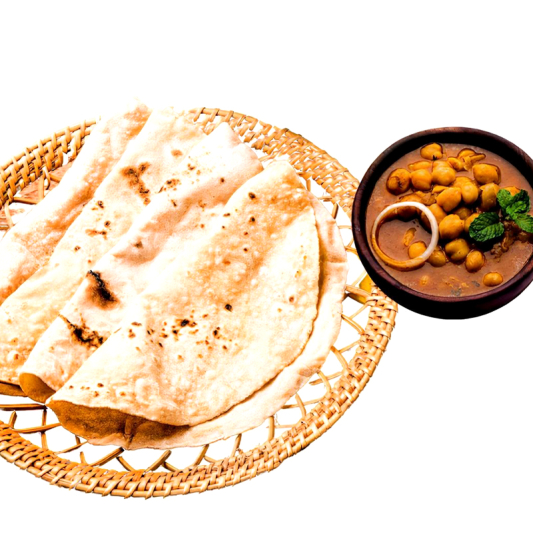 Chole and Roti (6 pcs)