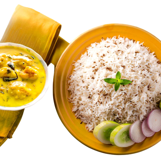 Kadhi Pakora Rice