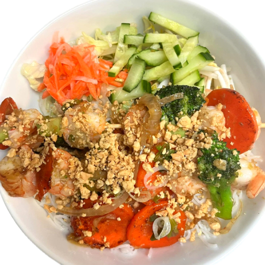 Grilled Lemongrass Prawn Vermicelli