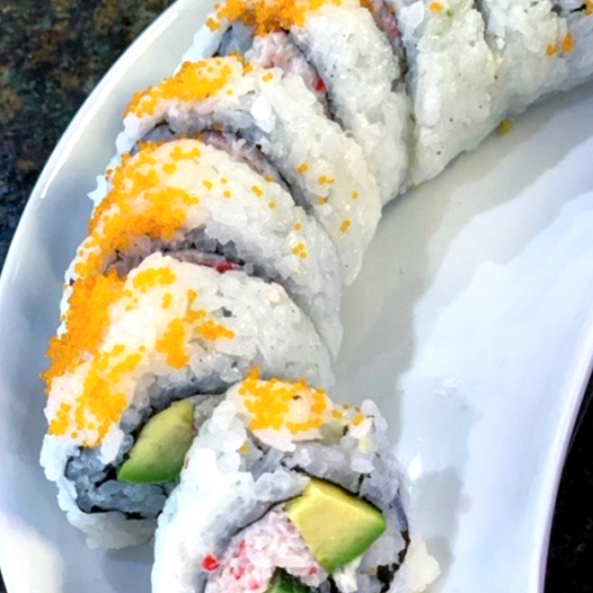 California Roll with Masago