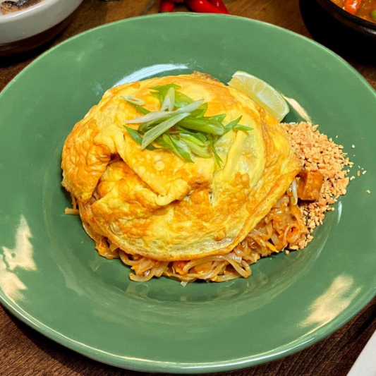 Pad Thai Wrapped in Egg