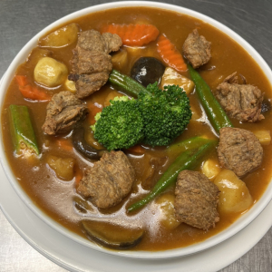 E42. Vegetable Curry with Mushrooms