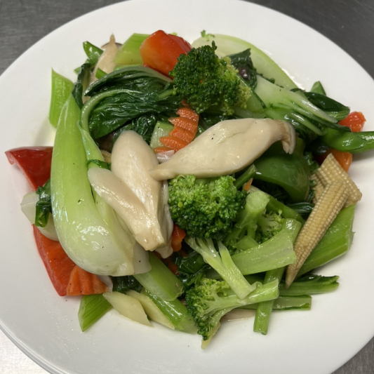 E53. Veggie Duck with Plum Sauce