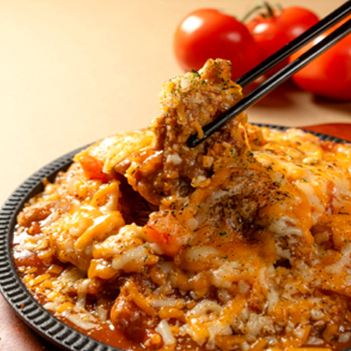 Teppanyaki Pork Chops with Fried Rice (Tomato Sauce)