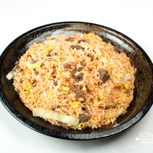 Masago and Beef Fred Rice