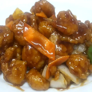 General Tao Shrimp Rice Platter