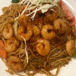 Guyana Style Shrimp Lo Mein