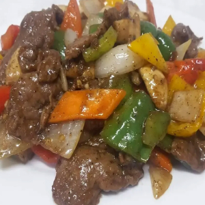 Beef in Black Pepper Sauce
