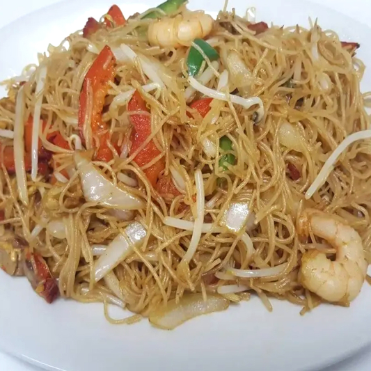 BBQ Pork and Shrimp Special Fried Vermicelli