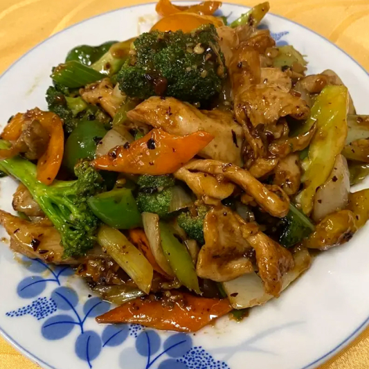 Sliced Chicken with Black Bean Sauce