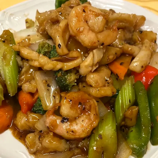 Seafood with Black Bean Sauce