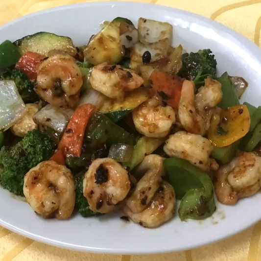 Shrimp with Black Bean Sauce