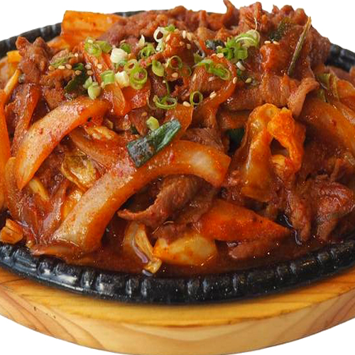 Hot Plate Grilled Pork Bulgogi 철판 제육 정식 