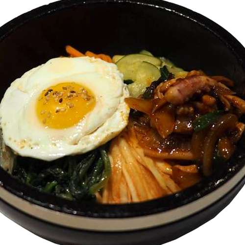 Stone Pot Squid Bibimbap 돌솥 오징어비빔밥 