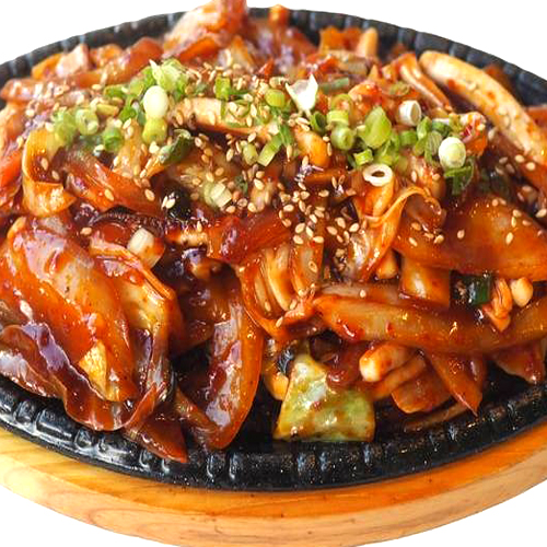 Hot Plate Grilled Squid 철판 오징어 볶음 정식 