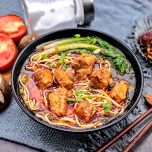 Braised Pork Intestine with Noodles