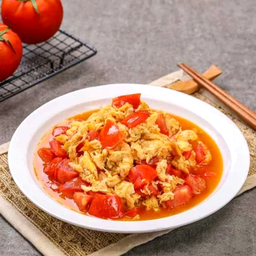 Tomato with Fried Egg