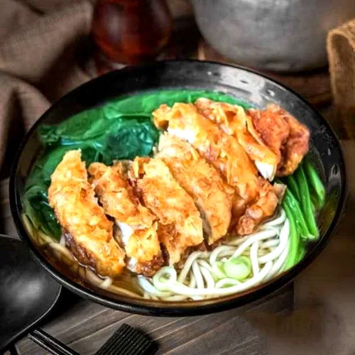 Grilled Chicken Cutlet Noodles
