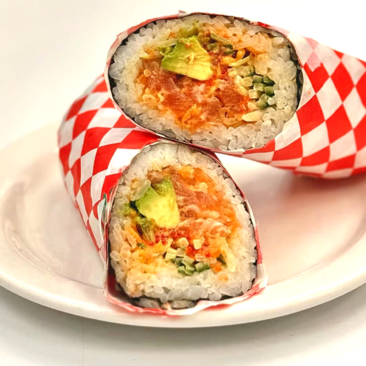 Spicy Salmon Burrito
